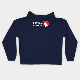 I will always love cats Kids Hoodie